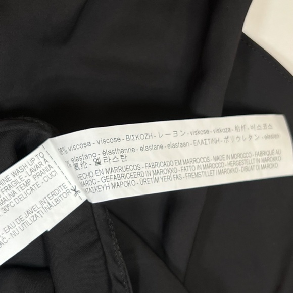 Zara Women Black Layered One Shoulder Dress Size Small - Picture 9 of 13